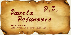 Pamela Pajunović vizit kartica